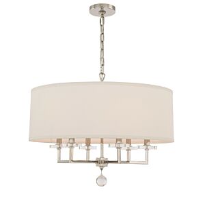 Paxton 6-Light Chandelier in Polished Nickel