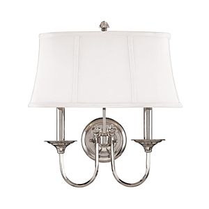  Clinton Wall Sconce in Polished Nickel
