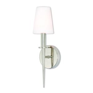 Witten 1-Light Wall Sconce in Polished Nickel