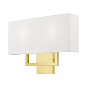 Pierson 2-Light Wall Sconce in Polished Brass