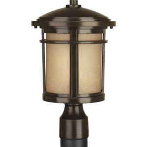 Wish 1-Light Post Lantern in Antique Bronze