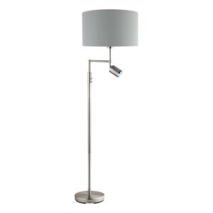 Santander 2-Light Floor Lamp in Matte Nickel