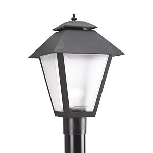 Sea Gull Polycarbonate 18 Inch Outdoor Post Light in Black