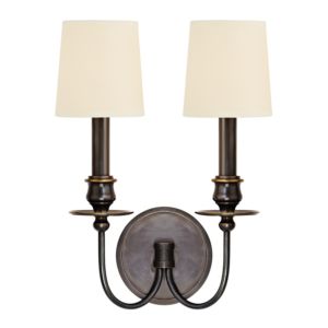 Hudson Valley Cohasset 2 Light 14 Inch Wall Sconce in Old Bronze