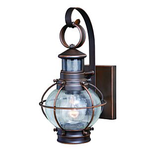 Chatham 1-Light Motion Sensor Outdoor Wall Light in Burnished Bronze