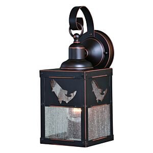 Missoula 1-Light Outdoor Wall Mount in Burnished Bronze