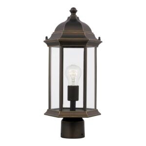 Sevier 1-Light Outdoor Post Lantern in Antique Bronze