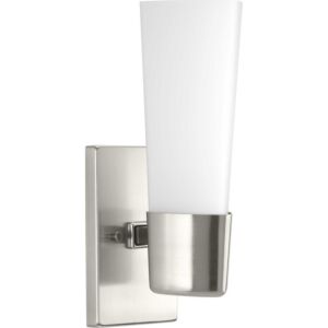 Zura 1-Light Bathroom Vanity Light in Brushed Nickel