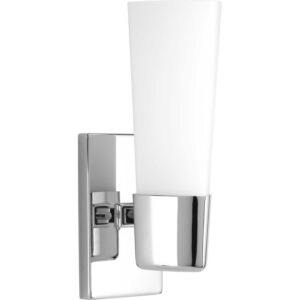 Zura 1-Light Bathroom Vanity Light in Polished Chrome