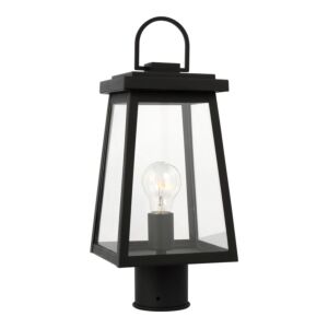 Founders 1-Light Outdoor Post Lantern in Black