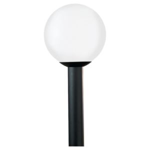 Generation Lighting Globe 15" Outdoor Post Light in White Plastic