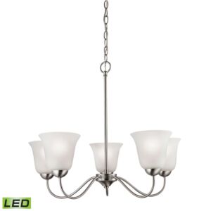 Conway 5-Light LED Chandelier in Brushed Nickel