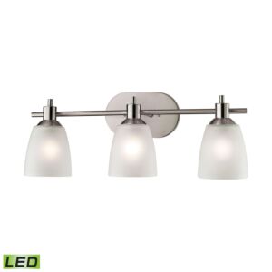 Jackson 3-Light LED Bathroom Vanity Light in Brushed Nickel