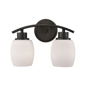 Casual Mission 2-Light Bathroom Vanity Light in Oil Rubbed Bronze