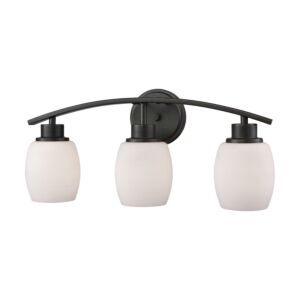Casual Mission 3-Light Bathroom Vanity Light in Oil Rubbed Bronze