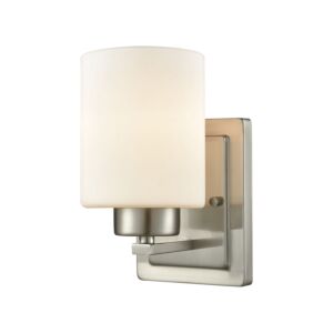 Summit Place 1-Light Wall Sconce in Brushed Nickel