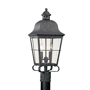 Generation Lighting Chatham 2-Light 23" Outdoor Post Light in Oxidized Bronze