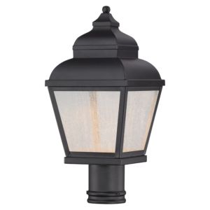 The Great Outdoors Mossoro 24 Inch Outdoor Post Light in Black