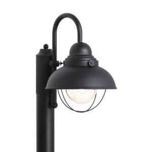 Sebring 1-Light Outdoor Post Lantern in Black