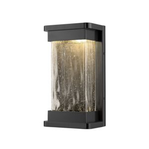 Millennium Lighting Ederle 1-Light Outdoor Wall Sconce In Powder Coat Black