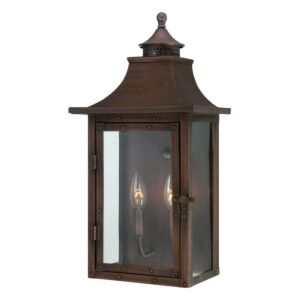 St. Charles 2-Light Wall Sconce in Copper Patina
