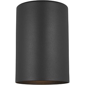 Visual Comfort Studio Outdoor Cylinders Outdoor Wall Light in Black