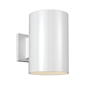 Visual Comfort Studio Cylinders 9 Outdoor Wall Light in White