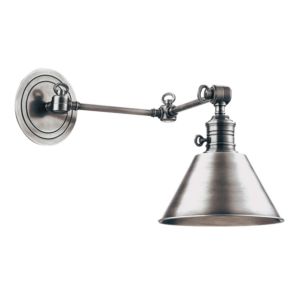 Hudson Valley Garden City 11 Inch Wall Sconce in Polished Nickel