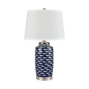 Azul Baru 1-Light Table Lamp in Blue