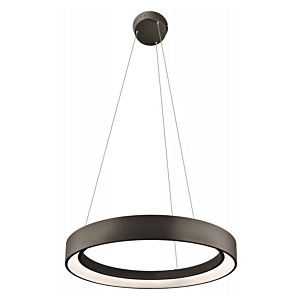 Elan Fornello 23.62 Inch LED Round Pendant in Sand Textured Black