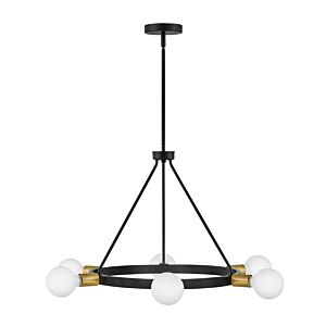 Orla 6-Light LED Chandelier in Black