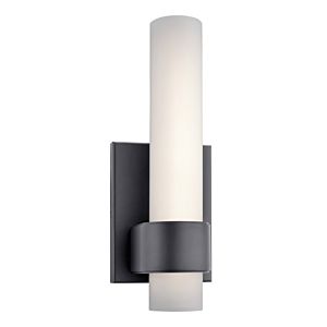 Elan Izza 13 Inch LED Etched Opal Glass Wall Sconce in Bronze