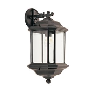 Sea Gull Kent 19 Inch Outdoor Wall Light in Black