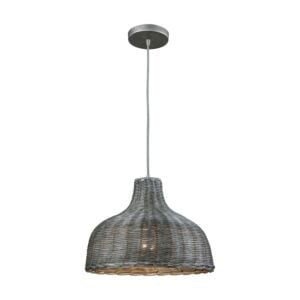 Pleasant Fields 1-Light Pendant in Weathered Gray