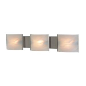 Pannelli 3-Light Bathroom Vanity Light in Stainless Steel