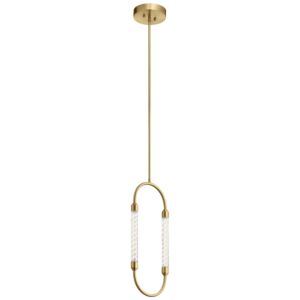 Delsey 1-Light LED Mini Pendant in Champagne Gold