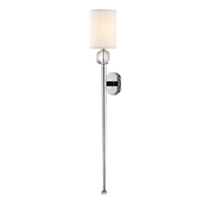 Hudson Valley Rockland 37 Inch Wall Sconce in Polished Nickel