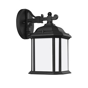 Sea Gull Kent 12 Inch Outdoor Wall Light in Black