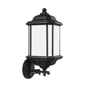 Kent 1-Light Outdoor Wall Lantern in Black