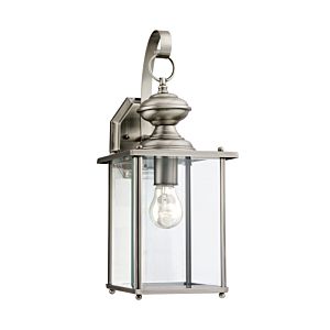 Sea Gull Jamestowne 17 Inch Outdoor Wall Light in Antique Brushed Nickel