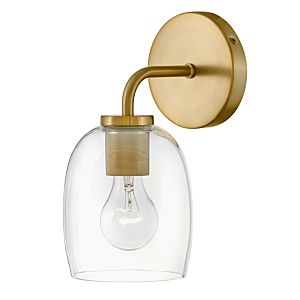 Percy Bathroom Vanity Light in Lacquered Brass