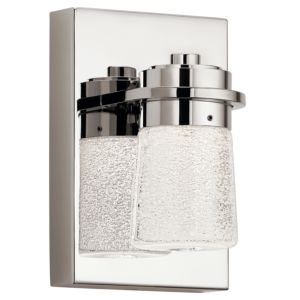 Kichler Vada 7 Inch Wall Sconce in Polished Nickel