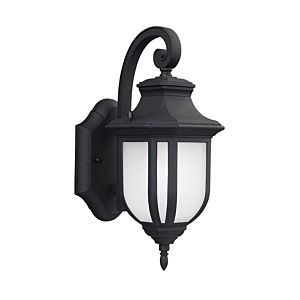 Sea Gull Childress 13 Inch Outdoor Wall Light in Black