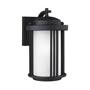 Sea Gull Crowell 10 Inch Outdoor Wall Light in Black