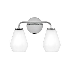 Gio 2-Light LED Bathroom Vanity Light in Chrome