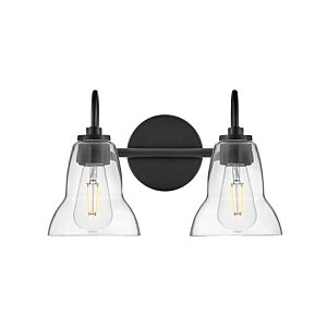 Vera 2-Light LED Bathroom Vanity Light in Black