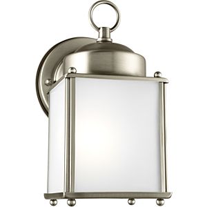 Generation Lighting New Castle 8" Outdoor Wall Light in Antique Brushed Nickel