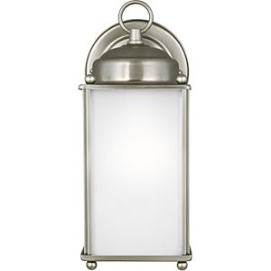 Sea Gull New Castle Outdoor Wall Light in Antique Brushed Nickel