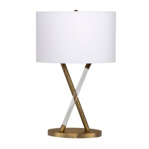 Table Lamp 1-Light Table Lamp in Satin Brass