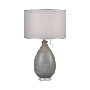 Clothilde 1-Light Table Lamp in Gray
